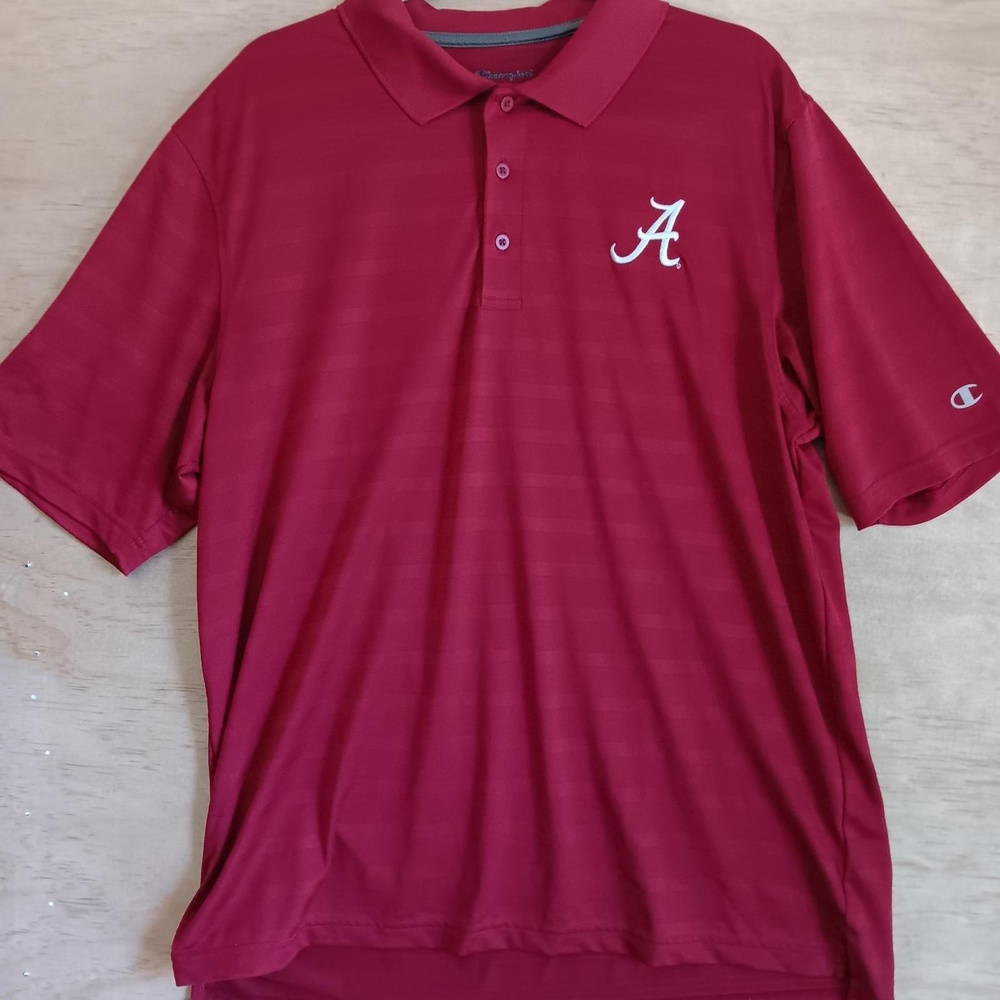 Champion Alabama Crimson Tide Polo SEC Red Size L (XL Fit)